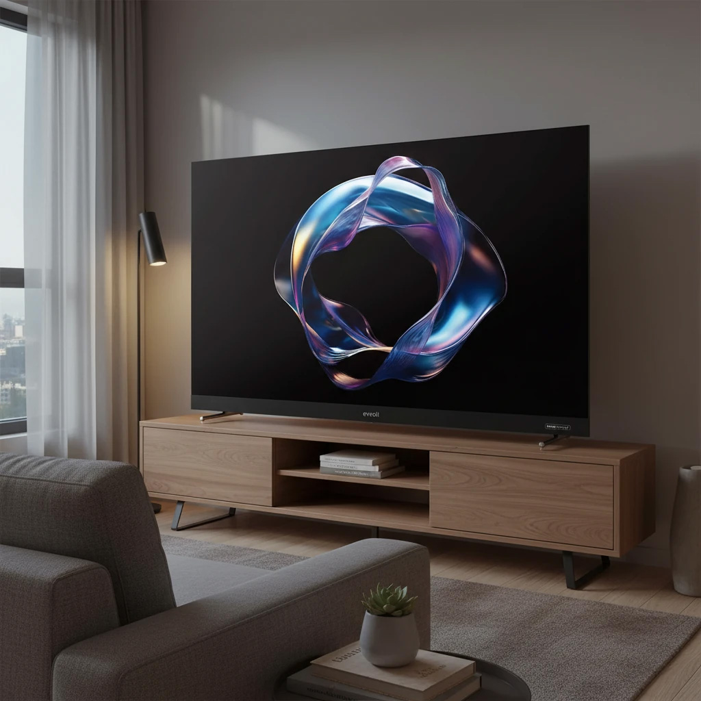 تلویزیون ایوولی 55 اینچ اسمارت، اندروید 4k مدل 55EV355QG