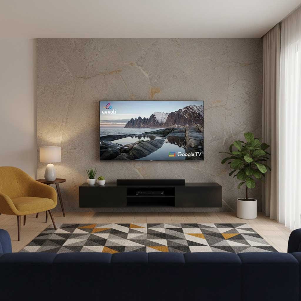 خرید تلویزیون ایوولی 50 اینچ اسمارت، اندروید 4k مدل 50EV225UG