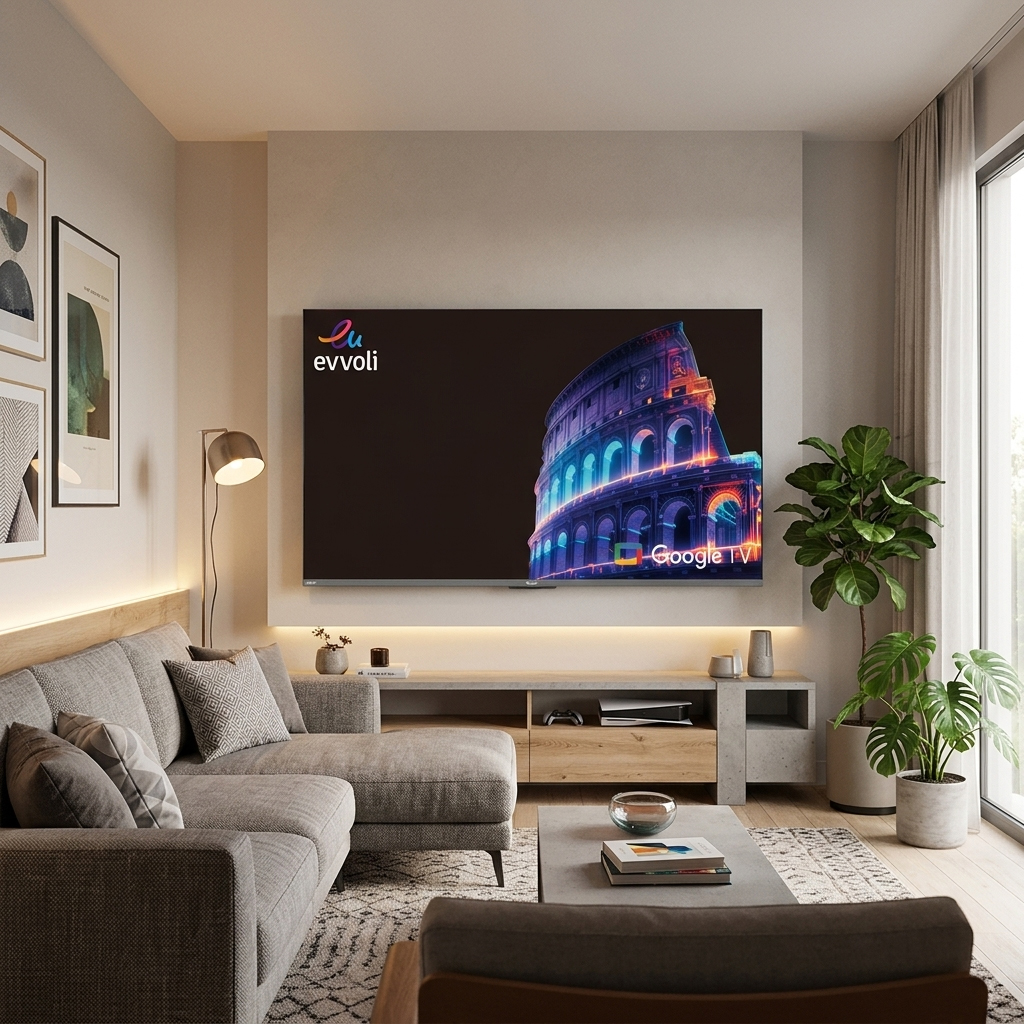 تلویزیون ایوولی 50 اینچ اسمارت، اندروید 4k مدل 50EV375QG