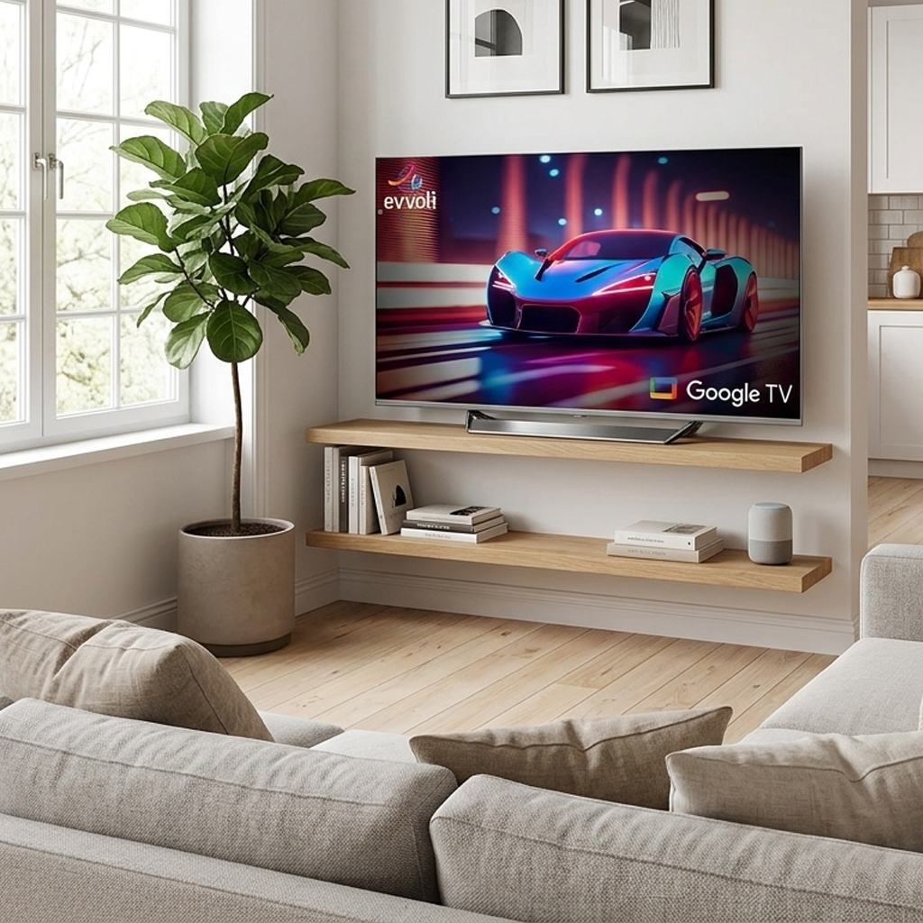 تلویزیون ایوولی 55 اینچ اسمارت، اندروید 4k مدل 55EV375QG