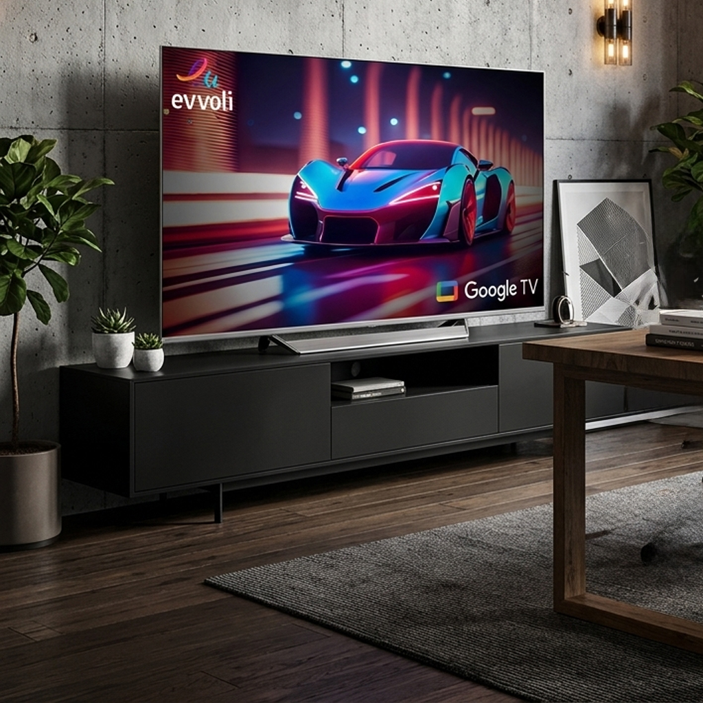 تلویزیون ایوولی 55 اینچ اسمارت، اندروید 4k مدل 55EV375QG