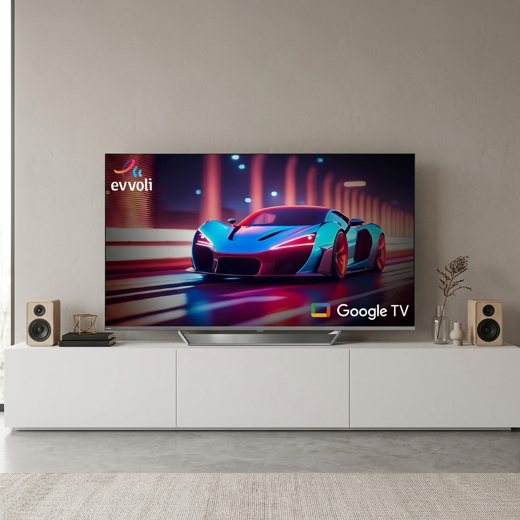 تلویزیون ایوولی 55 اینچ اسمارت، اندروید 4k مدل 55EV375QG